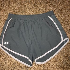 gray under armor shorts